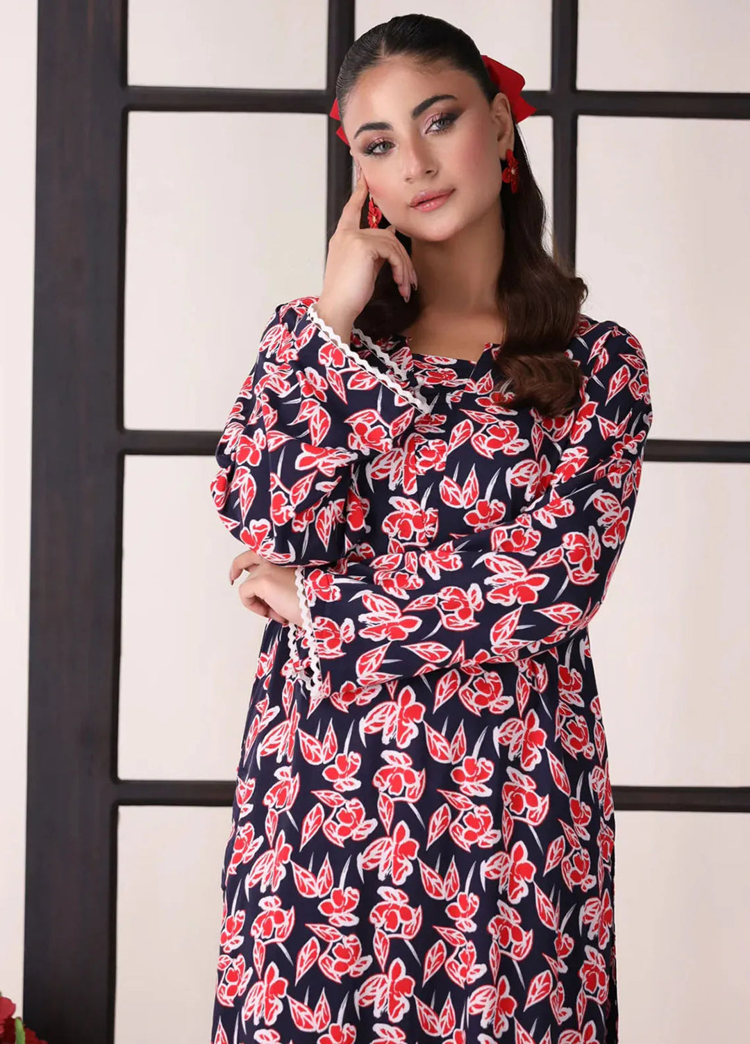 Afterglow By Meerak Printed Linen Suit Unstitched 2 Piece MRK24AG AFG-06 - Winter Collection