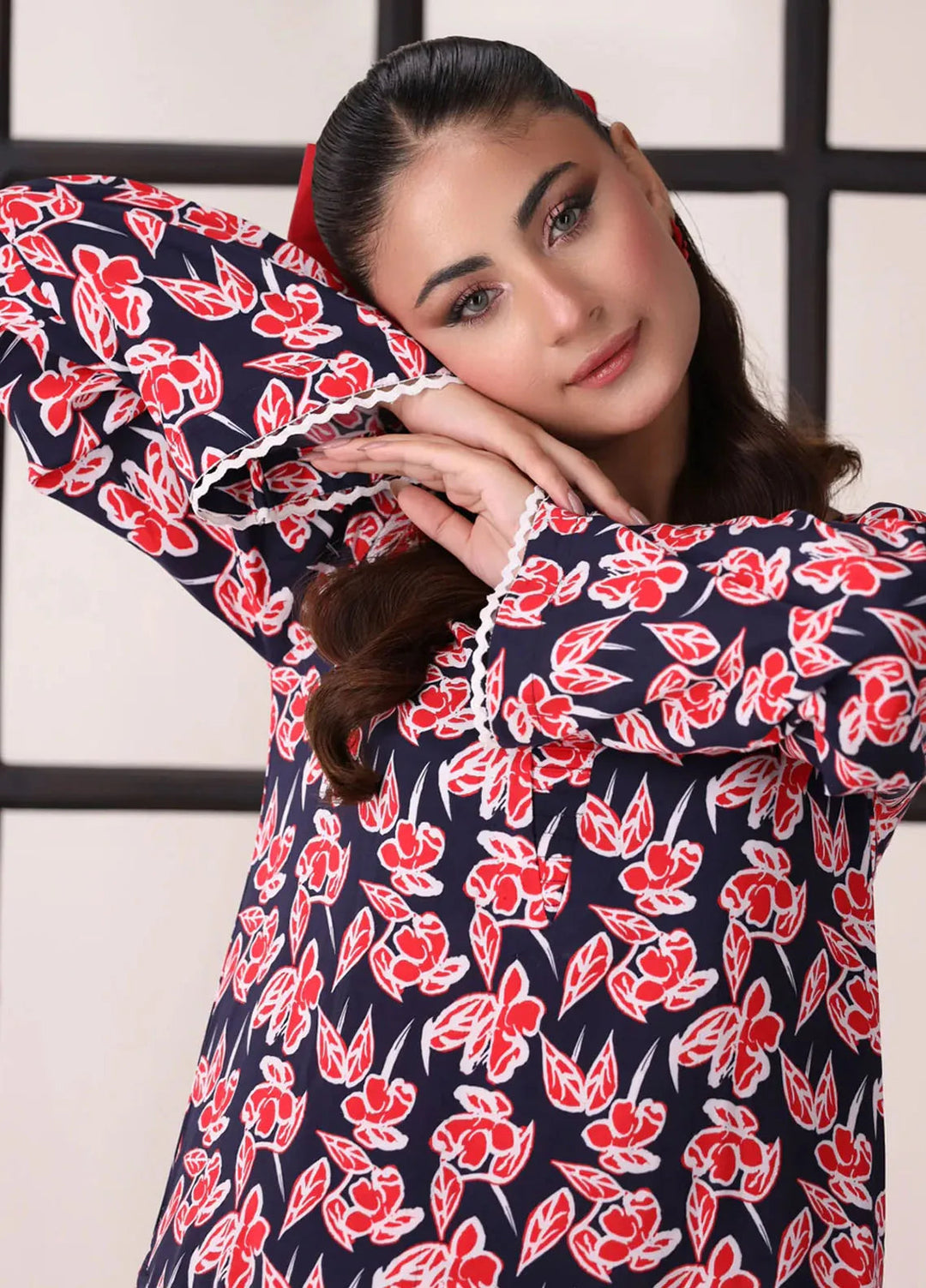 Afterglow By Meerak Printed Linen Suit Unstitched 2 Piece MRK24AG AFG-06 - Winter Collection