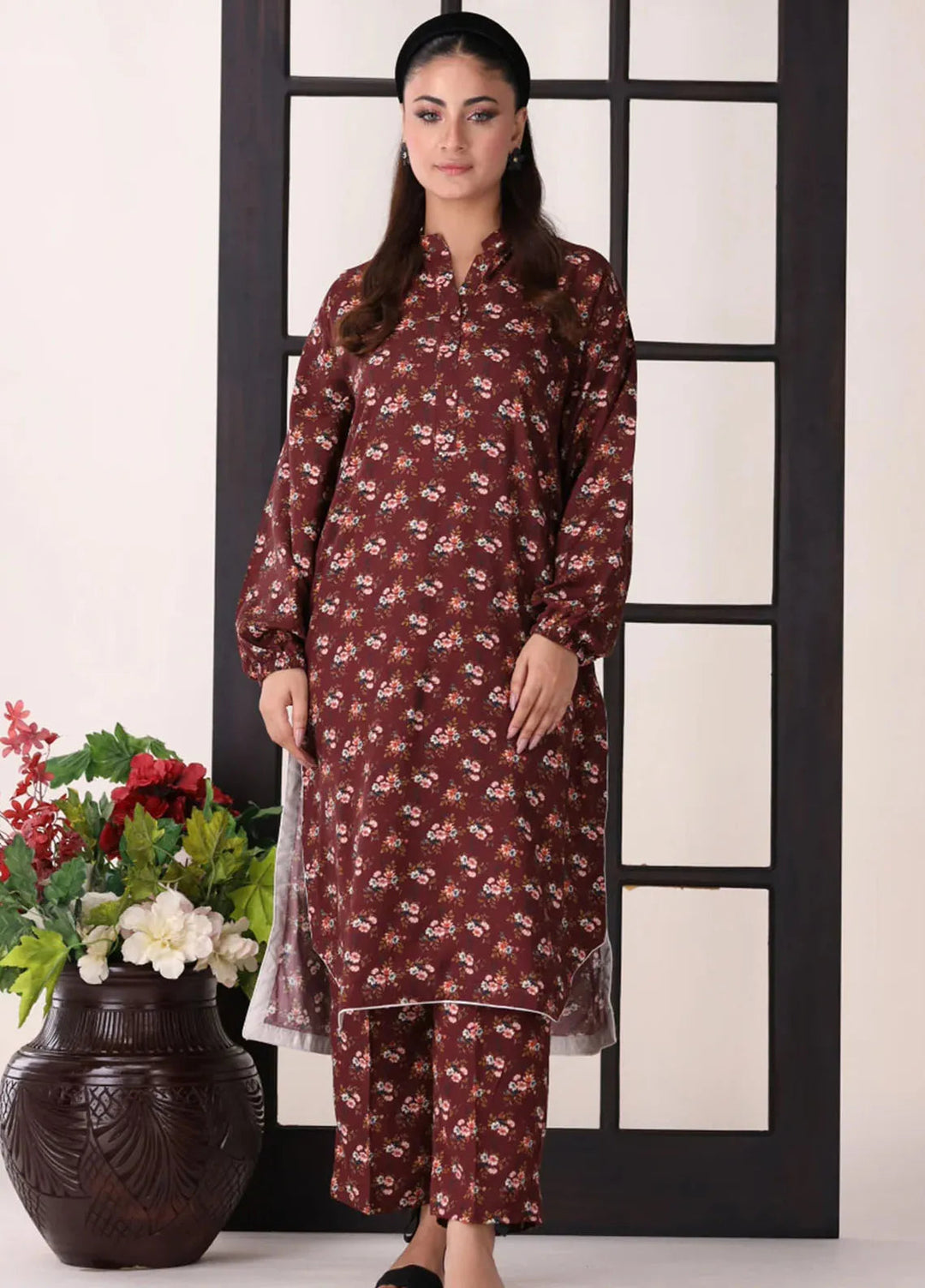 Afterglow By Meerak Printed Linen Suit Unstitched 2 Piece MRK24AG AFG-08 - Winter Collection