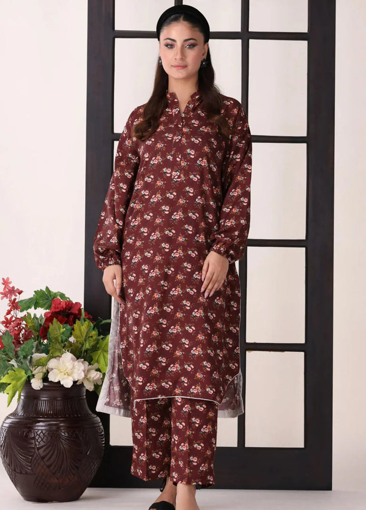Afterglow By Meerak Printed Linen Suit Unstitched 2 Piece MRK24AG AFG-08 - Winter Collection