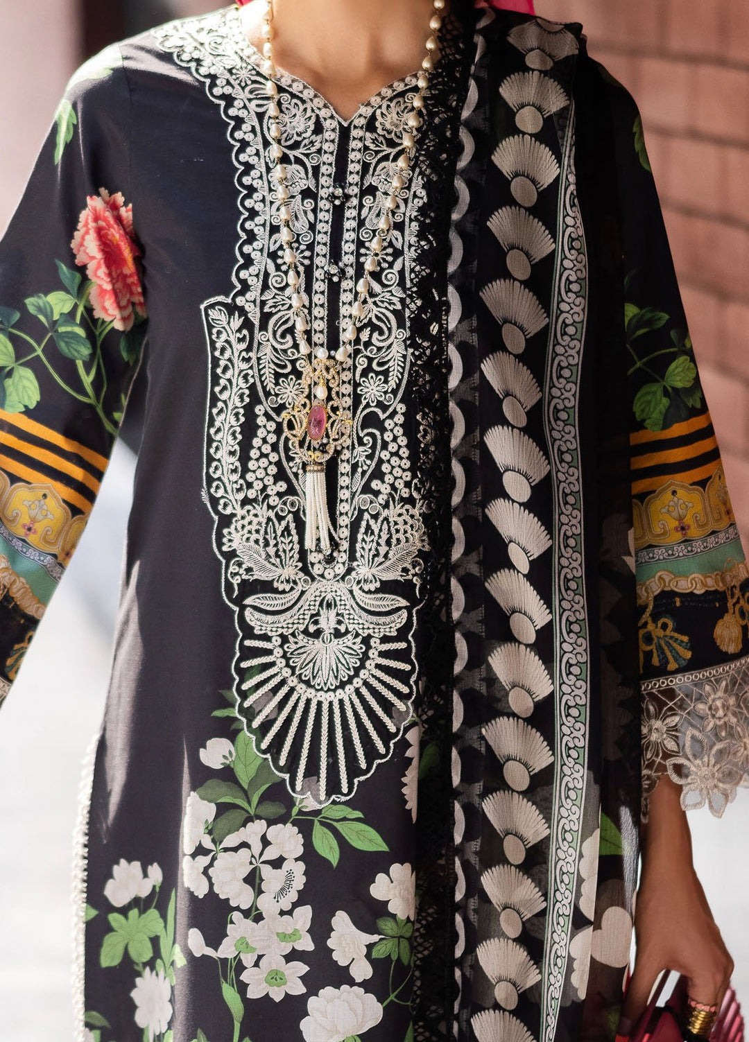 Afterhours by Mahnur Embroidered Lawn Suits Unstitched 3 Piece MN25AH D-2 Jellybean Joy - Summer Collection