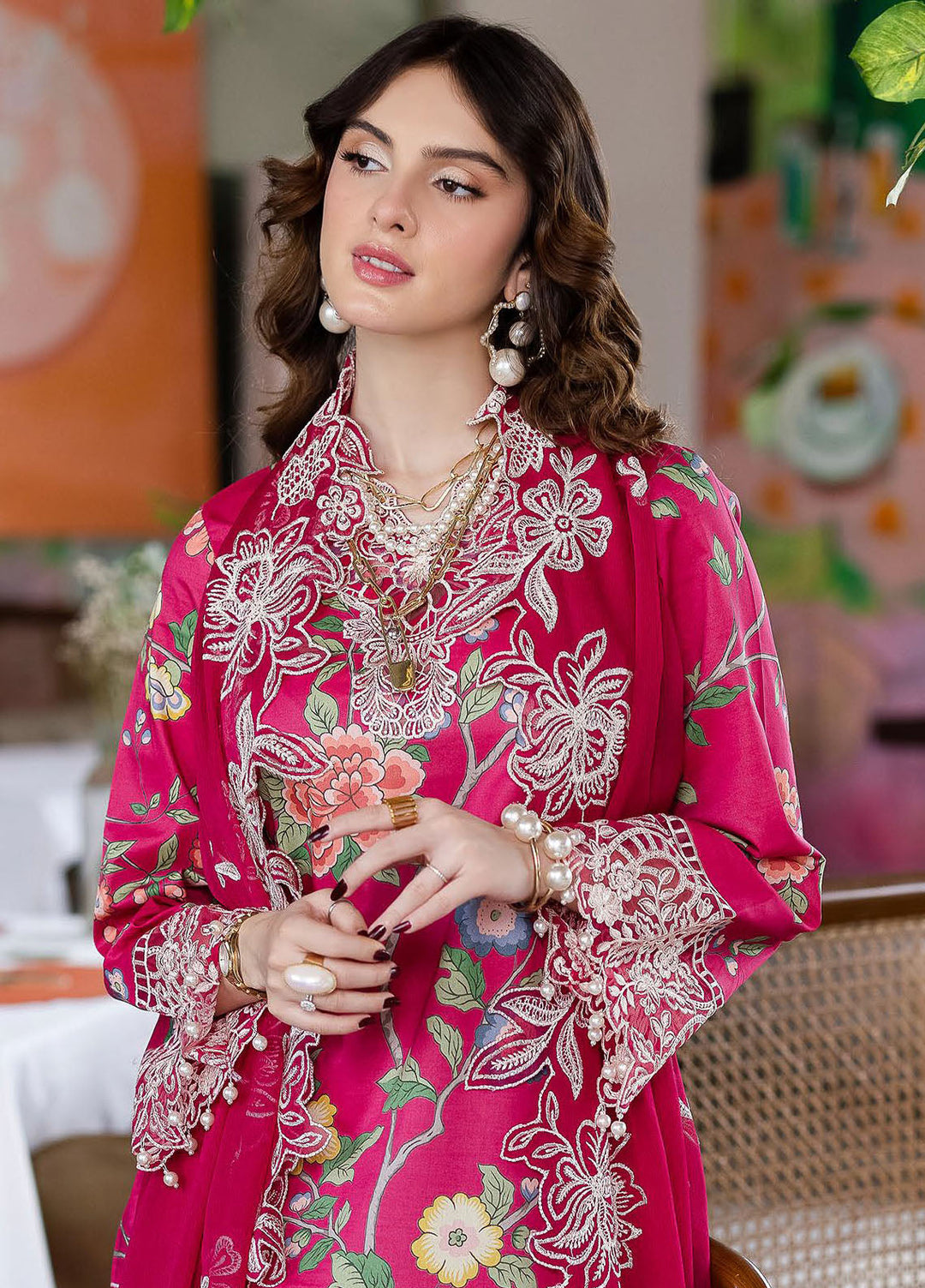 Afterhours by Mahnur Embroidered Lawn Suits Unstitched 3 Piece MN25AH D-5 Laughter Lines - Summer Collection