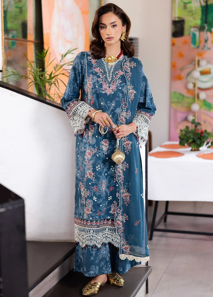 Afterhours by Mahnur Embroidered Lawn Suits Unstitched 3 Piece MN25AH D-8 Confetti Hour - Summer Collection