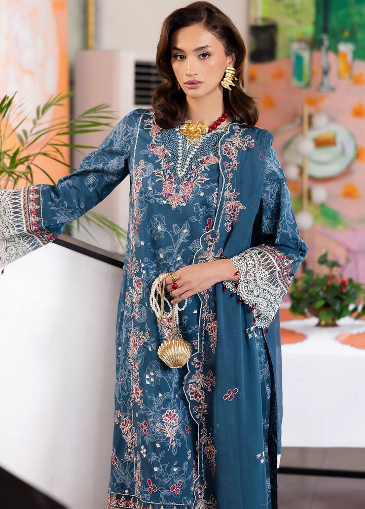 Afterhours by Mahnur Embroidered Lawn Suits Unstitched 3 Piece MN25AH D-8 Confetti Hour - Summer Collection