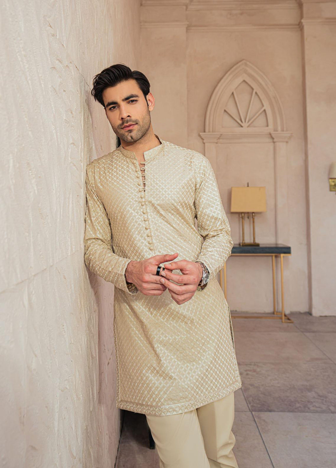 Mushq Cotton Formal Men Kurta -  MLM22-04