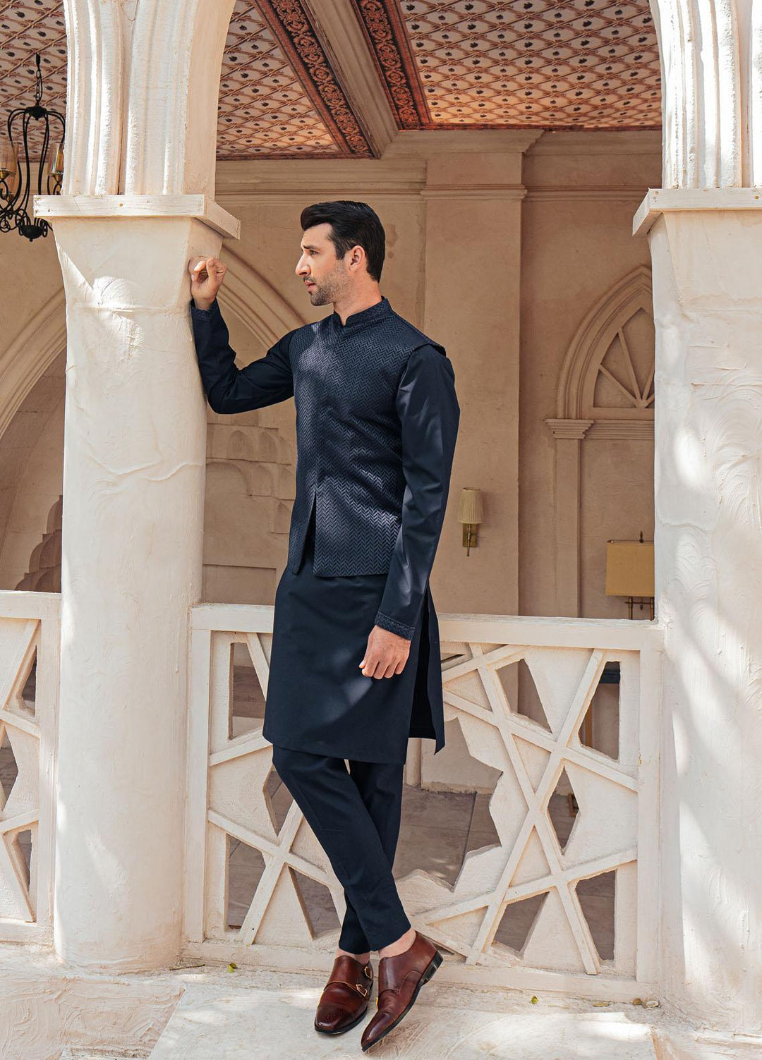 Mushq Cotton Formal Men Kurta and Pants -  MLM22-06