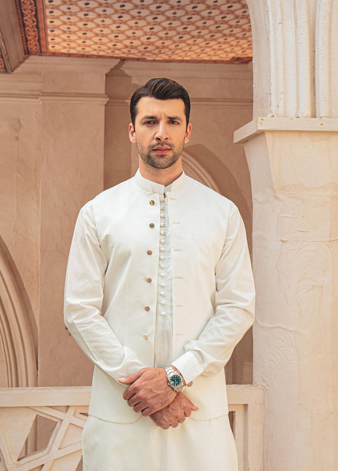 Mushq Cotton Formal Kurta and Pants for Men -  MLM22-09
