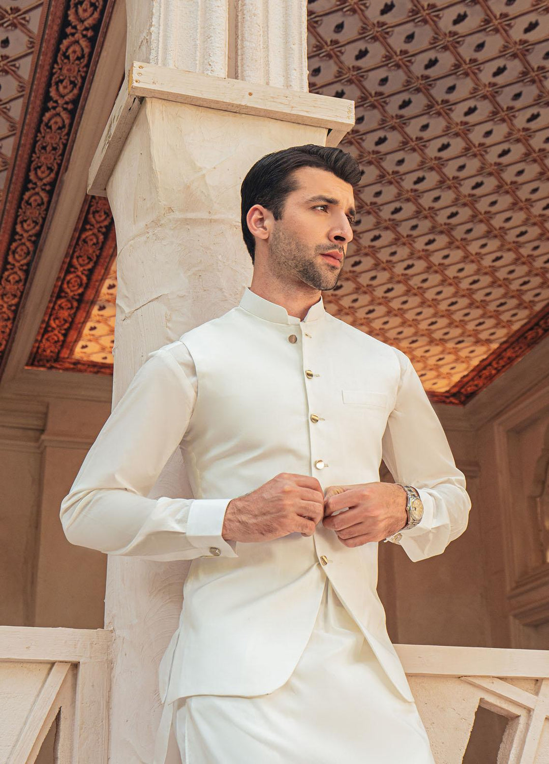 Mushq Cotton Formal Kurta and Pants for Men -  MLM22-09
