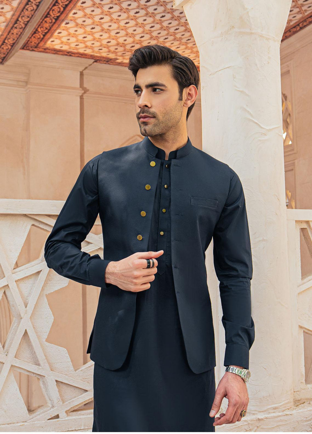 Mushq Cotton Formal Men Kurta and Pants -  MLM22-10