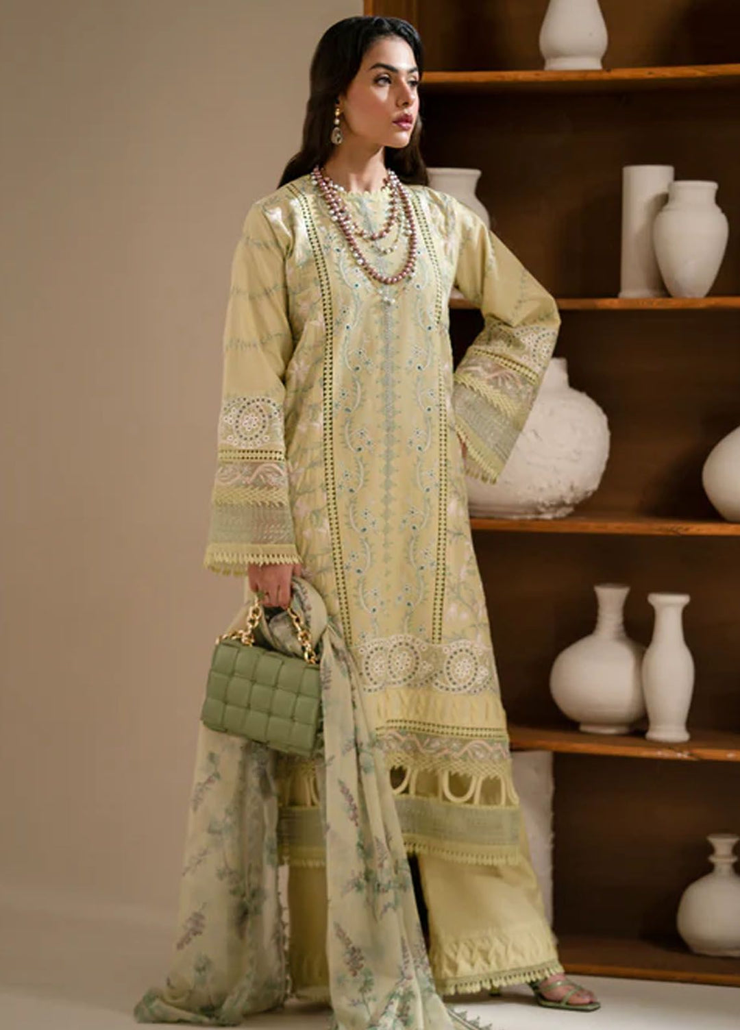 Aghaaz by Azzal Embroidered Lawn Suits Unstitched 3 Piece AZZ24AG Jehaan - Summer Collection