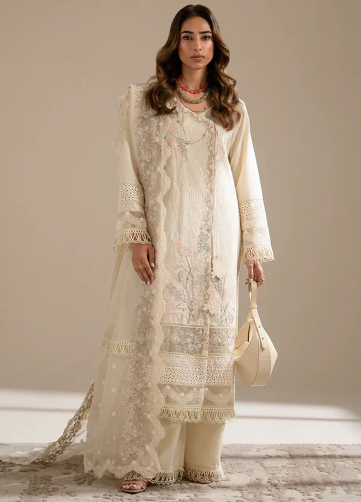 Aghaaz by Azzal Embroidered Lawn Suits Unstitched 3 Piece AZZ24AG Mashl - Summer Collection