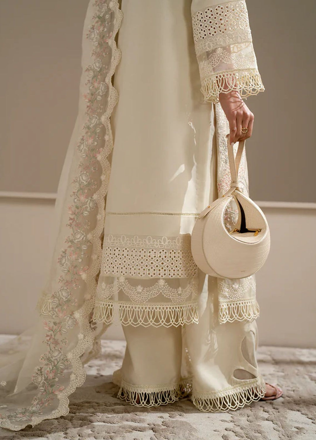Aghaaz by Azzal Embroidered Lawn Suits Unstitched 3 Piece AZZ24AG Mashl - Summer Collection