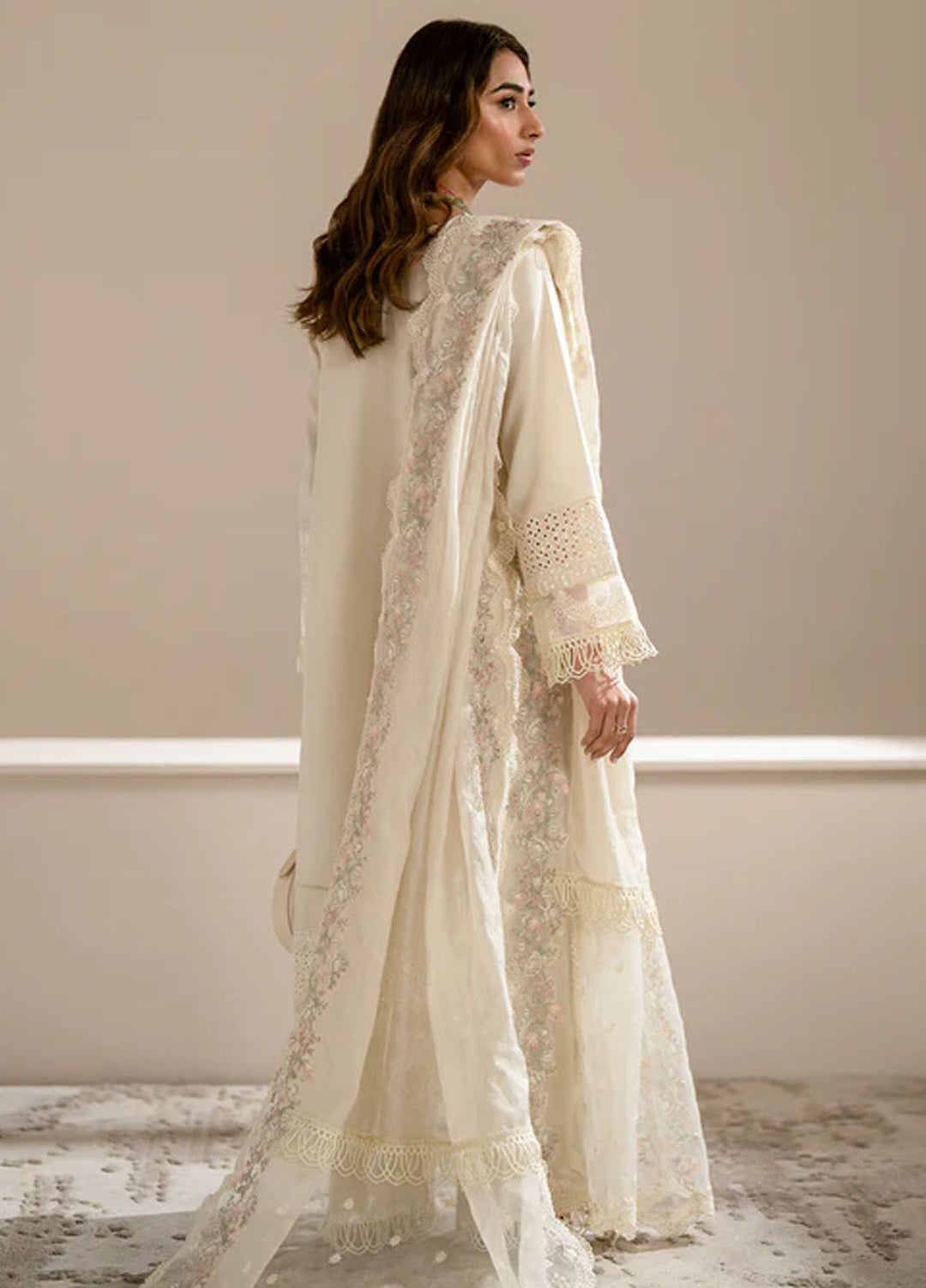 Aghaaz by Azzal Embroidered Lawn Suits Unstitched 3 Piece AZZ24AG Mashl - Summer Collection