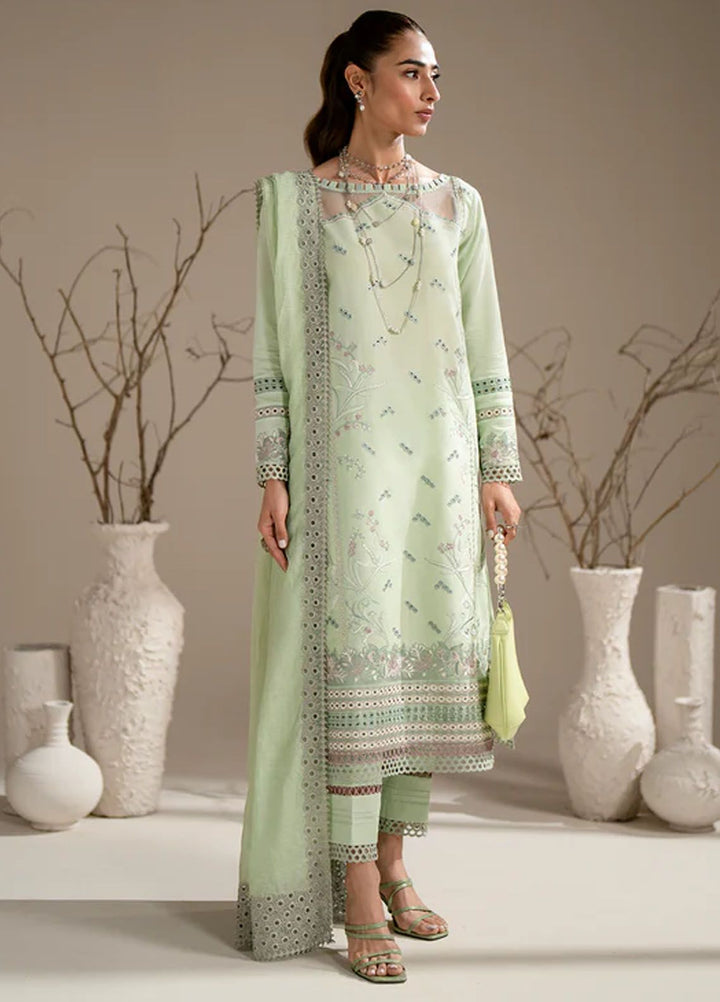 Aghaaz by Azzal Embroidered Lawn Suits Unstitched 3 Piece AZZ24AG Mehak - Summer Collection