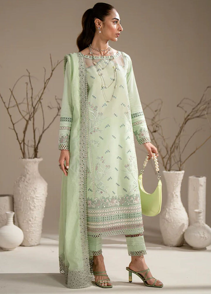 Aghaaz by Azzal Embroidered Lawn Suits Unstitched 3 Piece AZZ24AG Mehak - Summer Collection