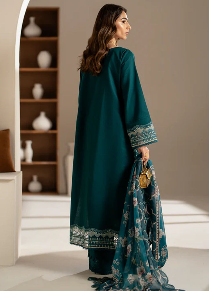 Aghaaz by Azzal Embroidered Lawn Suits Unstitched 3 Piece AZZ24AG Mehr - Summer Collection