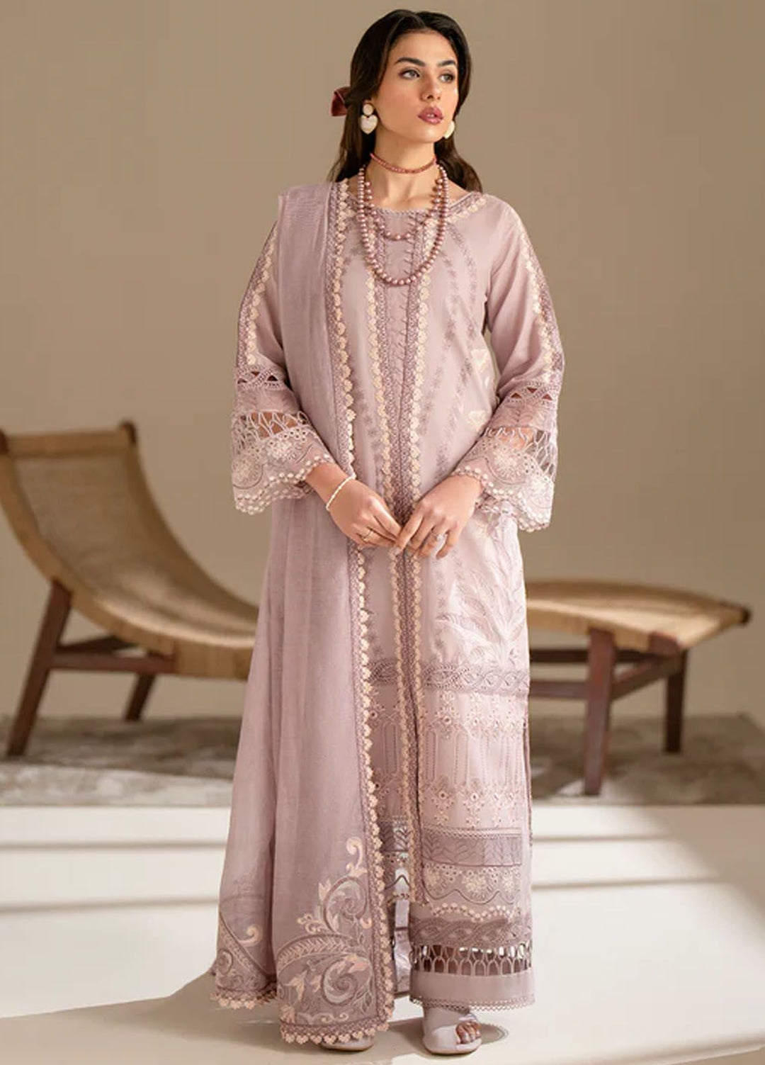 Aghaaz by Azzal Embroidered Lawn Suits Unstitched 3 Piece AZZ24AG Rukhsaar - Summer Collection