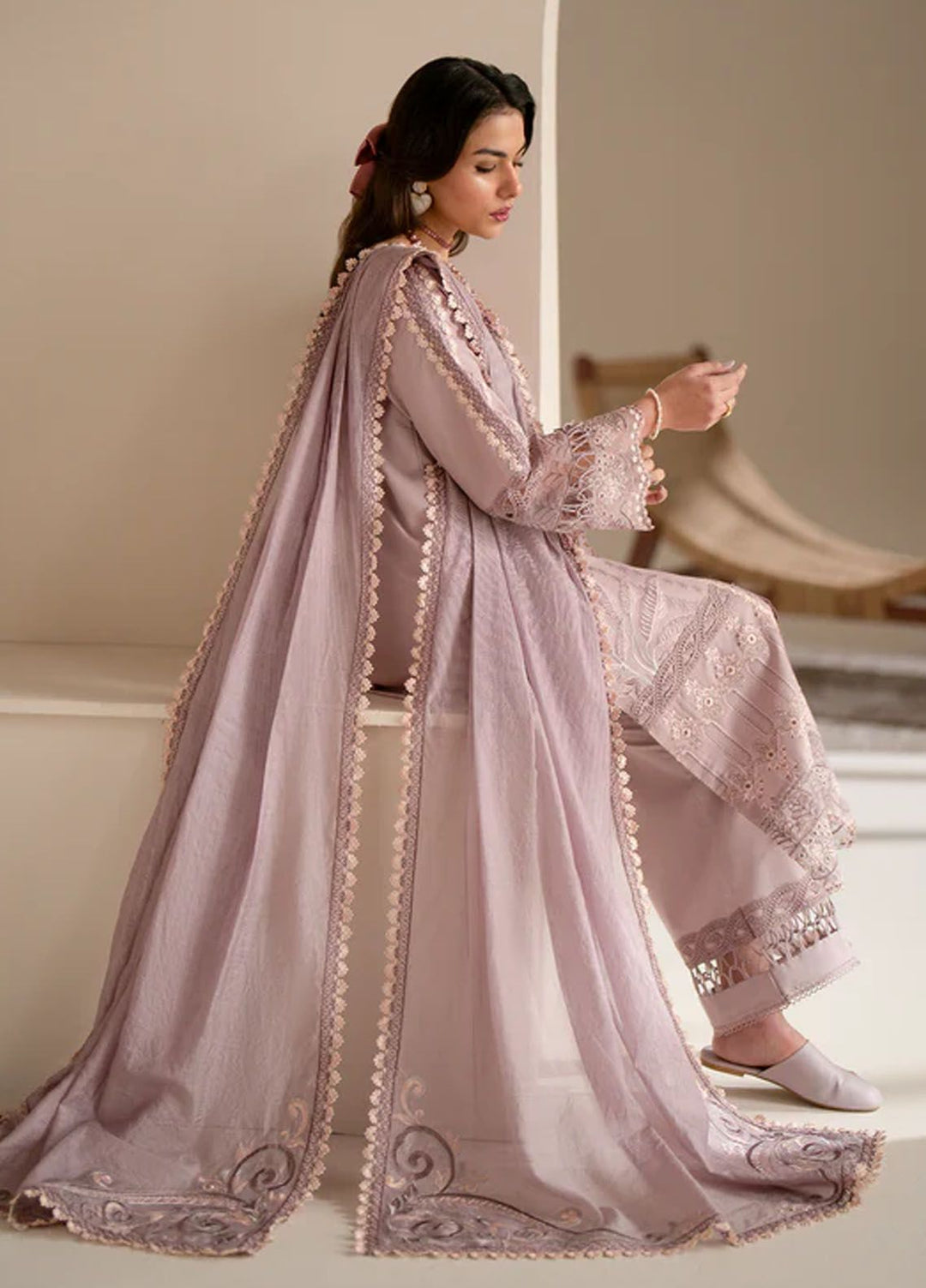 Aghaaz by Azzal Embroidered Lawn Suits Unstitched 3 Piece AZZ24AG Rukhsaar - Summer Collection