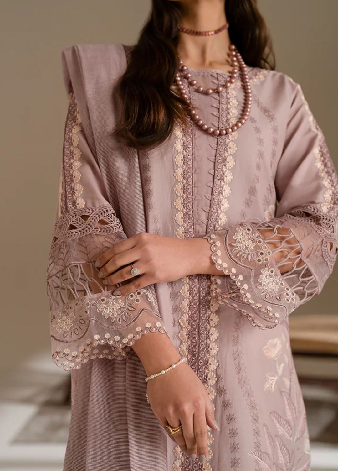 Aghaaz by Azzal Embroidered Lawn Suits Unstitched 3 Piece AZZ24AG Rukhsaar - Summer Collection