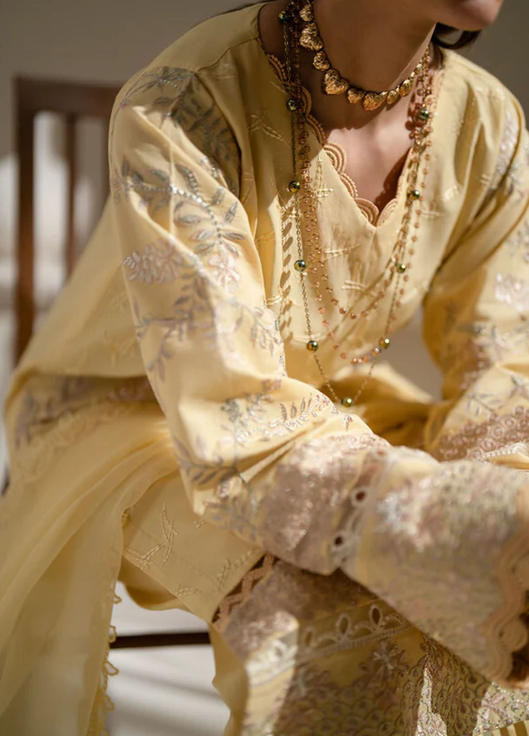 Aghaaz by Azzal Embroidered Lawn Suits Unstitched 3 Piece AZZ24AG Sehar - Summer Collection