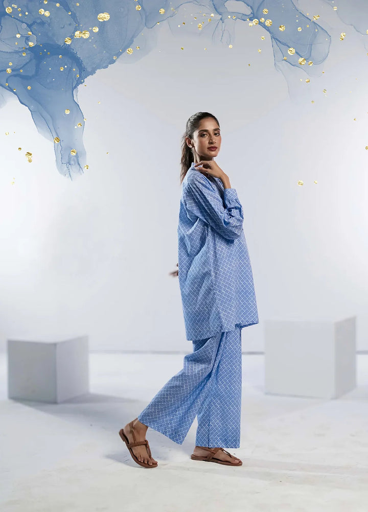 Ahlam by Safa Textiles Pret Cambric 2 Piece Suit Galaxy