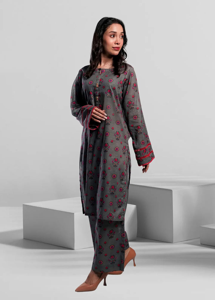 Ahlam by Safa Textiles Pret Cambric 2 Piece Suit Shadow