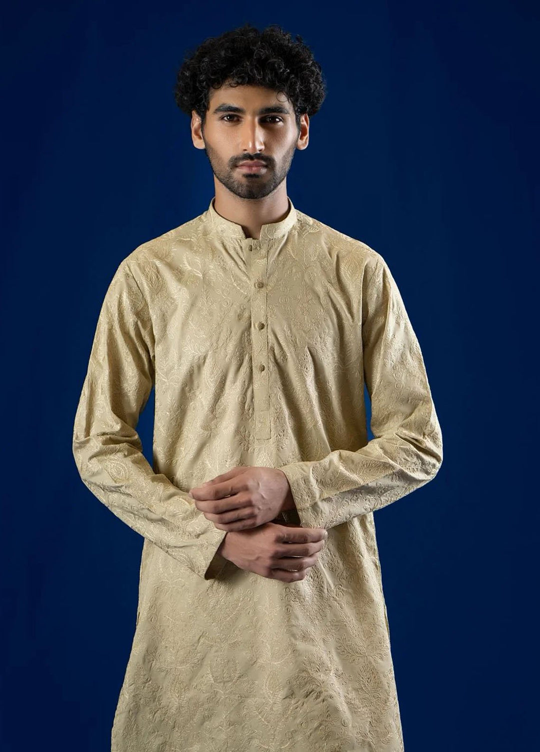 Ahmad Raza Embroidered Kurta Pajama Cotton AR5177