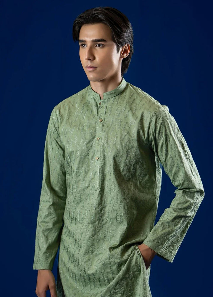 Ahmad Raza Embroidered Kurta Pajama Cotton AR5178