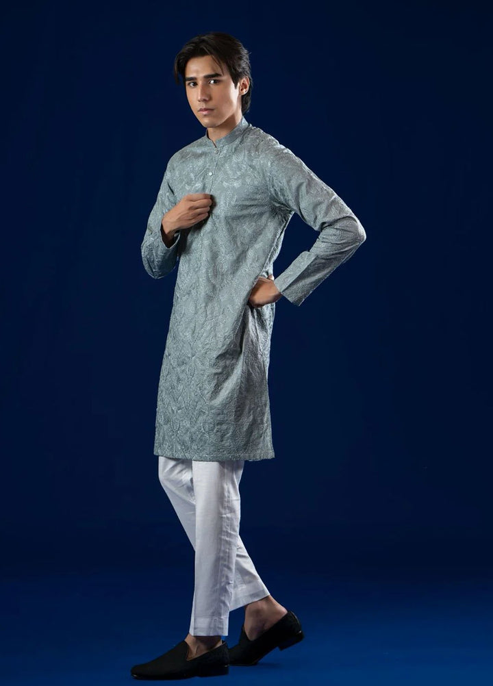 Ahmad Raza Embroidered Kurta Pajama Cotton AR5180
