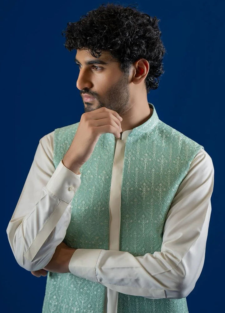 Ahmad Raza Embroidered Kurta Pajama Wash N Wear AR5173