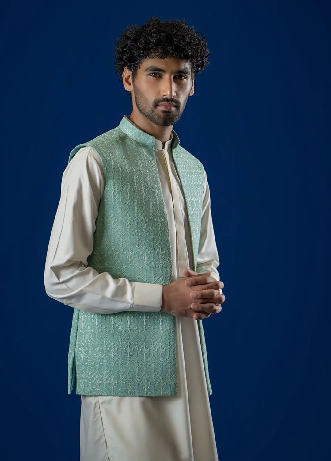 Ahmad Raza Embroidered Kurta Pajama Wash N Wear AR5173