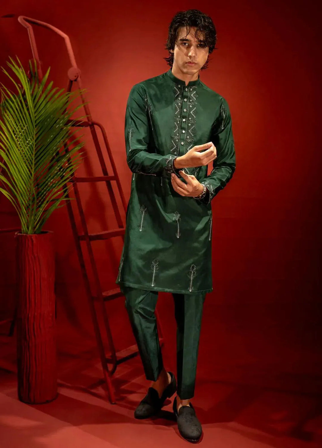 Ahmad Raza Embroidered Men Kurta Pajama - AR9013