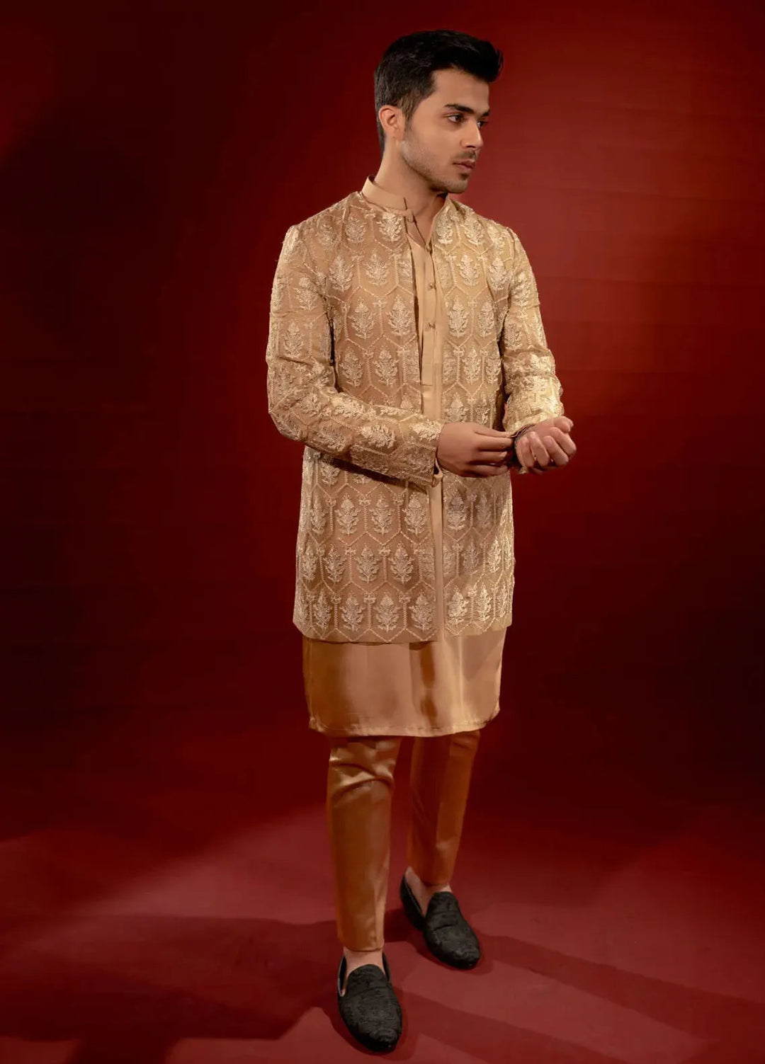 Ahmad Raza Embroidered Men Prince Suit - AR9024