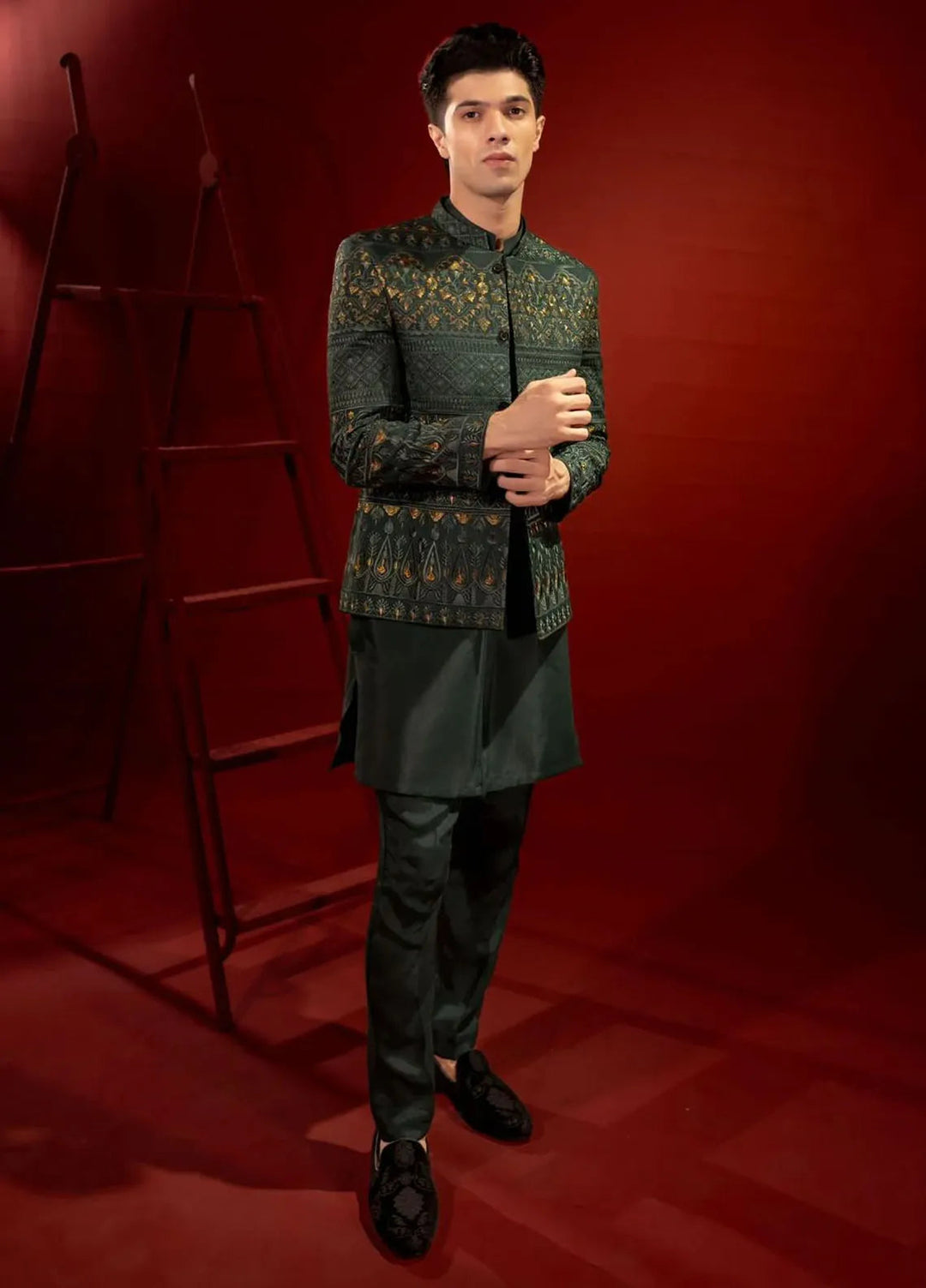Ahmad Raza Embroidered Men Prince Suit - AR9031