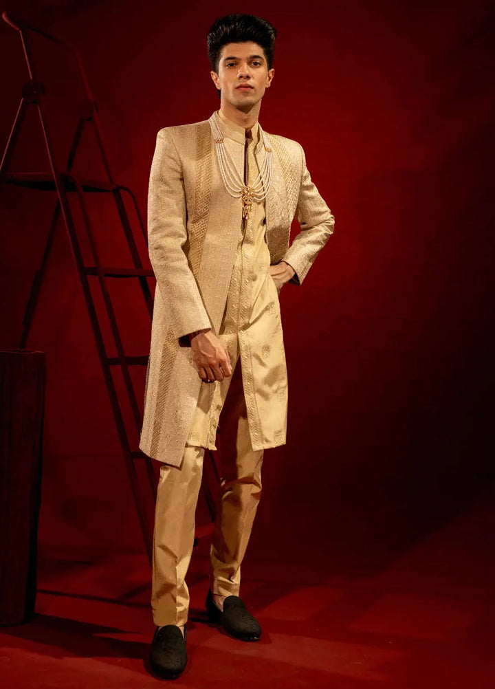 Ahmad Raza Embroidered Men Sherwani - AR9025