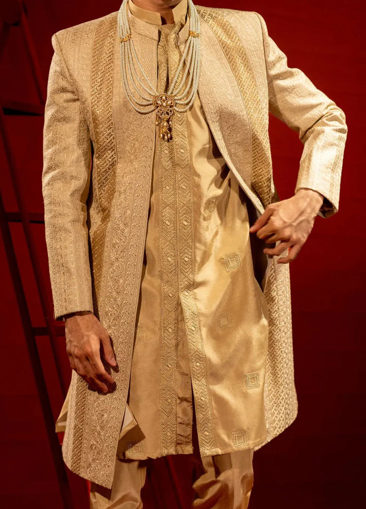Ahmad Raza Embroidered Men Sherwani - AR9025