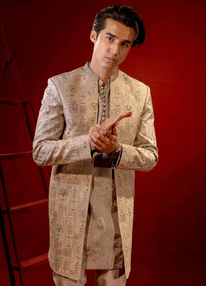 Ahmad Raza Embroidered Men Sherwani - AR9029