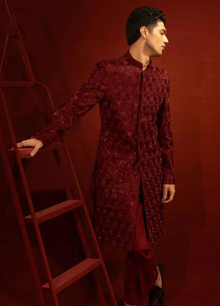 Ahmad Raza Embroidered Men Sherwani - AR9036