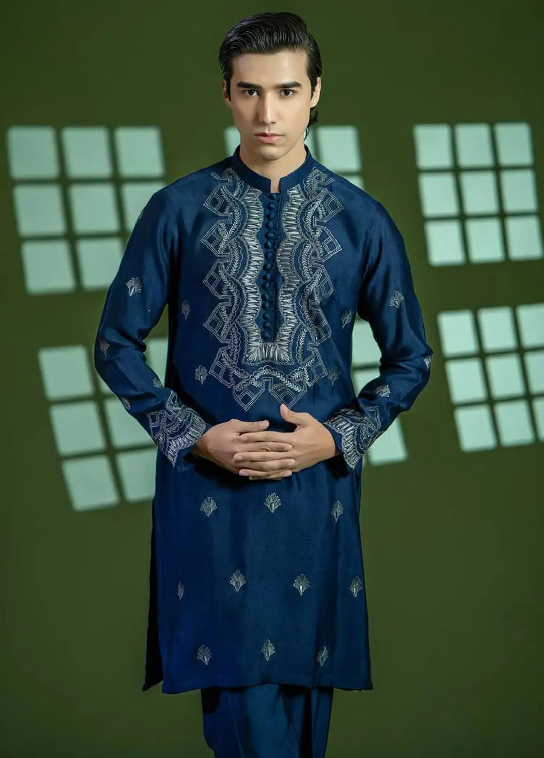 Ahmad Raza Formal Cotton Net Mens 2 Piece Suit AR5146
