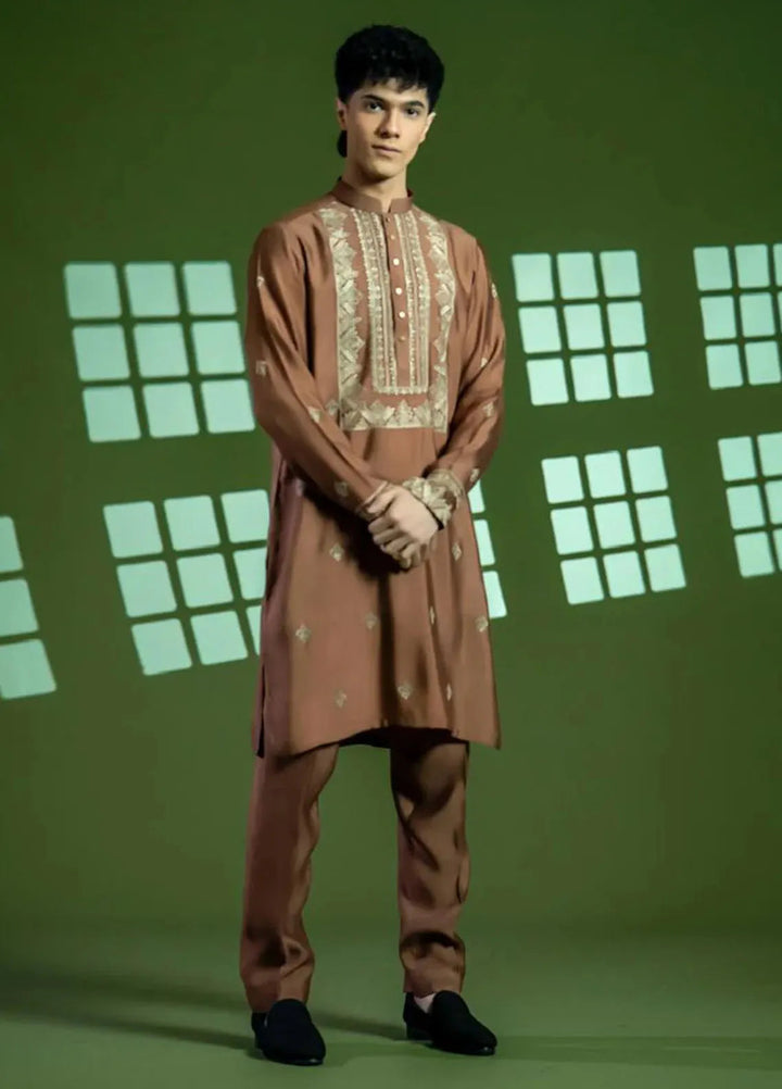 Ahmad Raza Formal Cotton Net Mens 2 Piece Suit AR5147