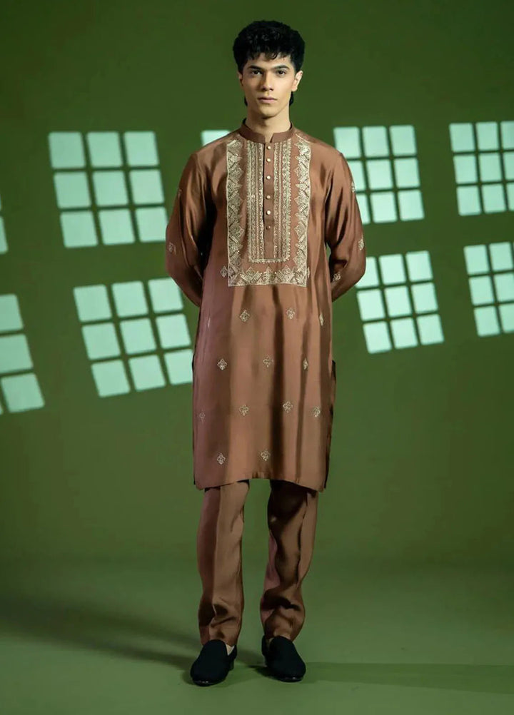 Ahmad Raza Formal Cotton Net Mens 2 Piece Suit AR5147