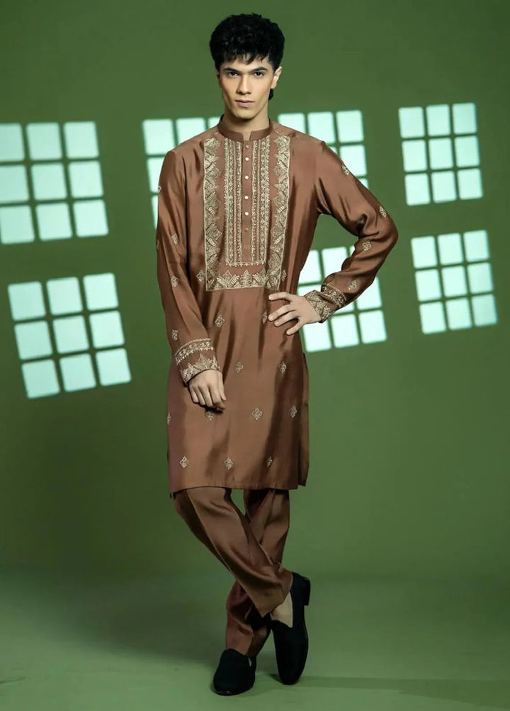 Ahmad Raza Formal Cotton Net Mens 2 Piece Suit AR5147