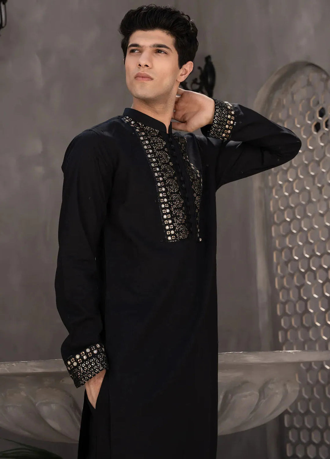 Ahmad Raza Pret Embroidered Cotton 2 Piece Suit AR-5079