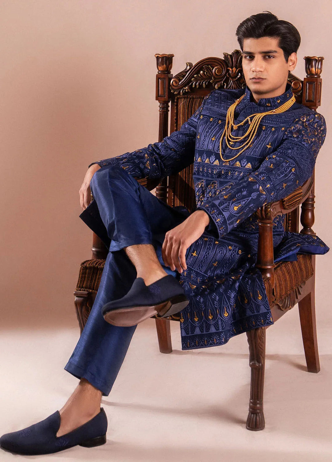 Ahmad Raza Pret Embroidered Silk 3 Piece Suit AR-9002