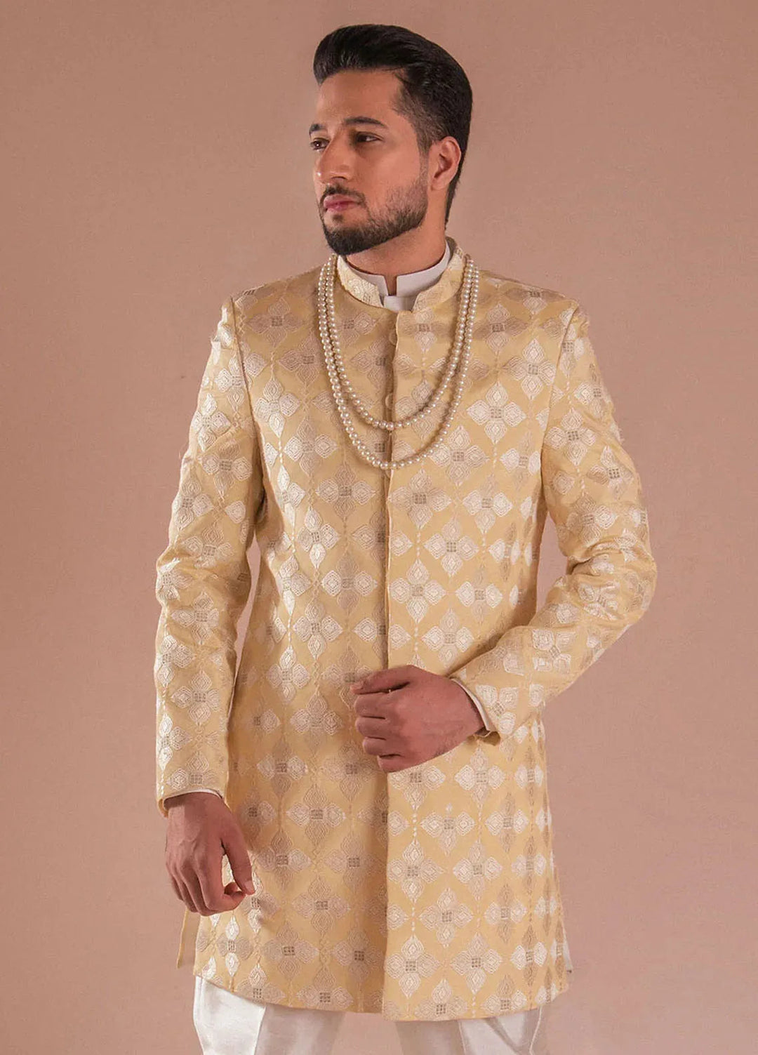 Ahmad Raza Pret Embroidered Silk 3 Piece Suit AR-9005