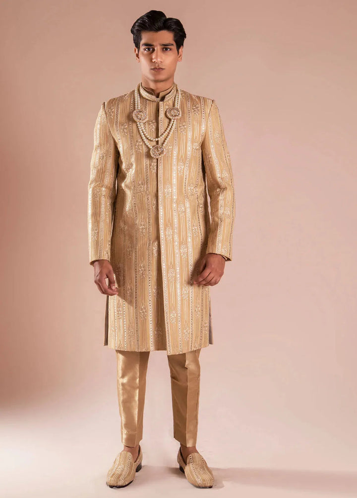 Ahmad Raza Pret Embroidered Silk 4 Piece Suit AR-9004
