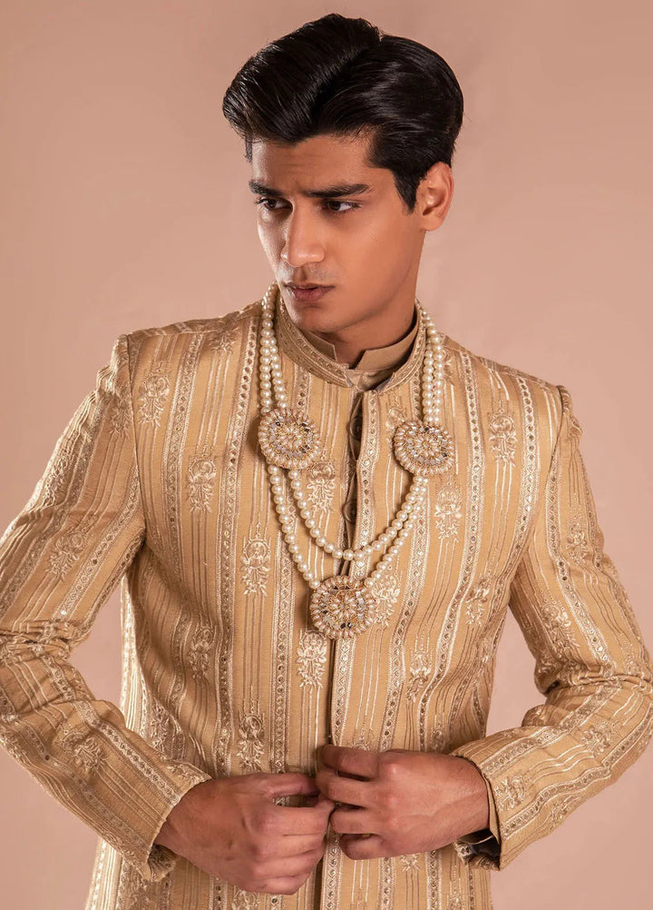 Ahmad Raza Pret Embroidered Silk 4 Piece Suit AR-9004