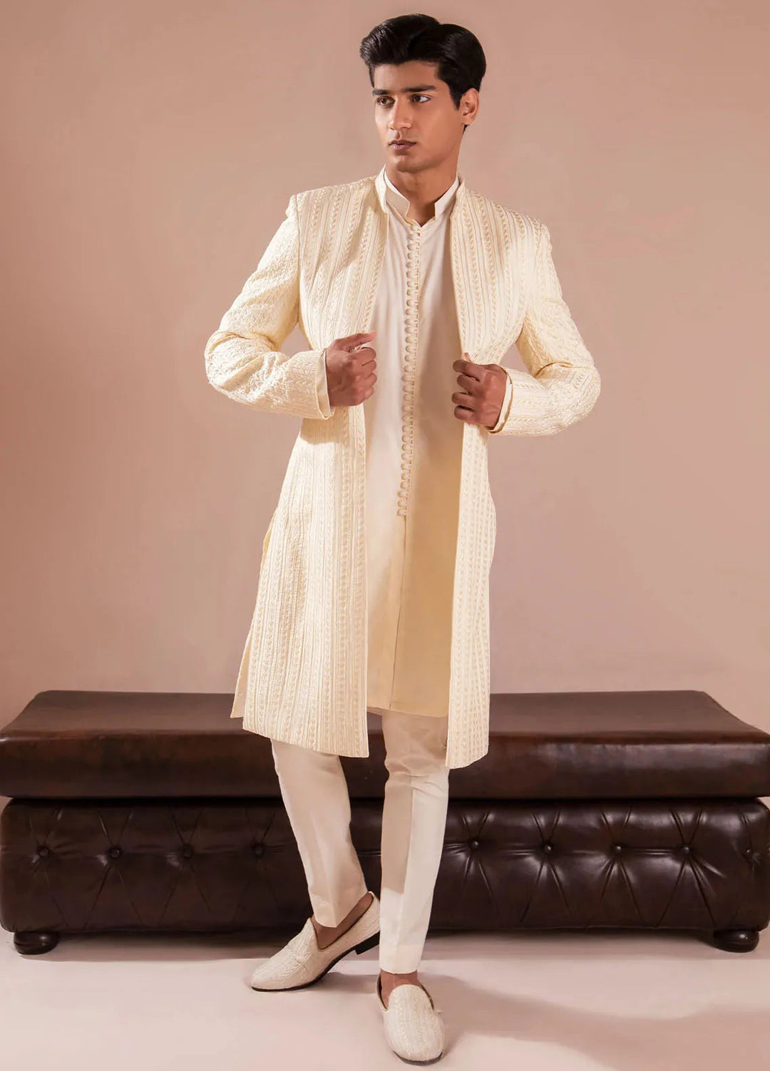 Ahmad Raza Pret Embroidered Wash N Wear 3 Piece Suit AR-9001