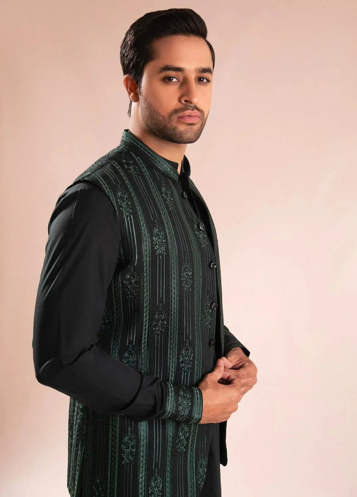 Ahmad Raza Wash N Wear Embroidered Men 3 Piece Suit - AR5091