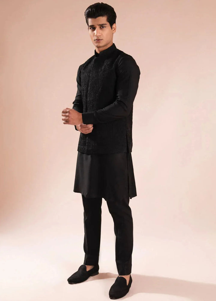 Ahmad Raza Wash N Wear Embroidered Men 3 Piece Suit - AR5095